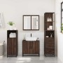 Set de muebles baño 3 pzas madera contrachapada roble marrón de , Muebles de baño - Ref: Foro24-3301129, Precio: 229,03 €, De...