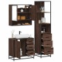 Set de muebles baño 3 pzas madera contrachapada roble marrón de , Muebles de baño - Ref: Foro24-3301169, Precio: 272,37 €, De...