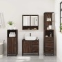 Set de muebles baño 3 pzas madera contrachapada roble marrón de , Muebles de baño - Ref: Foro24-3301169, Precio: 272,37 €, De...