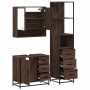 Set de muebles baño 3 pzas madera contrachapada roble marrón de , Muebles de baño - Ref: Foro24-3301169, Precio: 272,37 €, De...