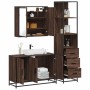 Set de muebles baño 3 pzas madera contrachapada roble marrón de , Muebles de baño - Ref: Foro24-3301134, Precio: 256,63 €, De...