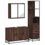 Set de muebles baño 3 pzas madera contrachapada roble marrón de , Muebles de baño - Ref: Foro24-3301134, Precio: 256,63 €, De...