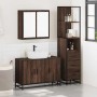 Set de muebles baño 3 pzas madera contrachapada roble marrón de , Muebles de baño - Ref: Foro24-3301134, Precio: 256,63 €, De...