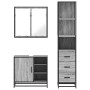 Set de muebles de baño 3 pzas madera contrachapada gris sonoma de , Muebles de baño - Ref: Foro24-3301148, Precio: 265,76 €, ...