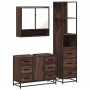 Set de muebles baño 3 pzas madera contrachapada roble marrón de , Muebles de baño - Ref: Foro24-3301174, Precio: 296,30 €, De...