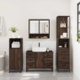 Set de muebles baño 3 pzas madera contrachapada roble marrón de , Muebles de baño - Ref: Foro24-3301174, Precio: 296,30 €, De...
