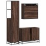 Set de muebles baño 3 pzas madera contrachapada roble marrón de , Muebles de baño - Ref: Foro24-3301174, Precio: 296,30 €, De...