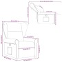 Sillón reclinable de tela gris claro de , Sillones - Ref: Foro24-4015656, Precio: 196,19 €, Descuento: %