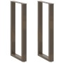 Patas de mesa centro forma U 2uds acero natural 50x(100-101) cm de , Patas para mesas - Ref: Foro24-4013235, Precio: 97,73 €,...