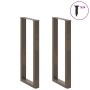 Patas de mesa centro forma U 2uds acero natural 50x(100-101) cm de , Patas para mesas - Ref: Foro24-4013235, Precio: 97,73 €,...