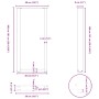 Patas de mesa centro forma U 2uds acero natural 50x(100-101) cm de , Patas para mesas - Ref: Foro24-4013235, Precio: 97,73 €,...