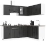 Mueble de cocina Kalmar negra 11 piezas madera contrachapada de , Armarios de cocina - Ref: Foro24-3314942, Precio: 682,90 €,...