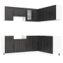 Mueble de cocina Kalmar negra 11 piezas madera contrachapada de , Armarios de cocina - Ref: Foro24-3314942, Precio: 682,90 €,...
