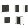 Mueble de cocina Kalmar negra 11 piezas madera contrachapada de , Armarios de cocina - Ref: Foro24-3314942, Precio: 682,90 €,...