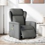 Sillón reclinable de masaje eléctrico tela gris oscuro de , Sillones - Ref: Foro24-3303125, Precio: 252,44 €, Descuento: %