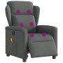Sillón reclinable de masaje eléctrico tela gris oscuro de , Sillones - Ref: Foro24-3303125, Precio: 252,44 €, Descuento: %
