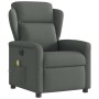 Sillón reclinable de masaje eléctrico tela gris oscuro de , Sillones - Ref: Foro24-3303125, Precio: 252,44 €, Descuento: %
