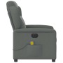 Sillón reclinable de masaje eléctrico tela gris oscuro de , Sillones - Ref: Foro24-3303125, Precio: 252,44 €, Descuento: %