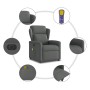 Sillón reclinable de masaje eléctrico tela gris oscuro de , Sillones - Ref: Foro24-3303125, Precio: 252,44 €, Descuento: %