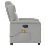 Sillón reclinable de masaje eléctrico tela gris nube de , Sillones - Ref: Foro24-3303133, Precio: 252,72 €, Descuento: %