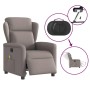 Sillón reclinable de masaje eléctrico tela gris taupe de , Sillones - Ref: Foro24-3303131, Precio: 250,94 €, Descuento: %