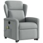 Sillón de masaje reclinable de pie de tela gris claro de , Sillones - Ref: Foro24-3303144, Precio: 259,88 €, Descuento: %