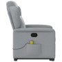 Sillón de masaje reclinable de pie de tela gris claro de , Sillones - Ref: Foro24-3303144, Precio: 259,88 €, Descuento: %