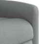 Sillón de masaje reclinable de pie de tela gris claro de , Sillones - Ref: Foro24-3303144, Precio: 259,88 €, Descuento: %