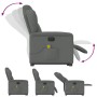 Sillón de masaje eléctrico reclinable elevable tela gris oscuro de , Sillones - Ref: Foro24-3303165, Precio: 318,70 €, Descue...