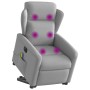 Sillón de masaje eléctrico reclinable elevable tela gris nube de , Sillones - Ref: Foro24-3303173, Precio: 334,44 €, Descuent...