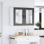 Armario de pared para cocina con puerta de cristal Porto negro de , Armarios de cocina - Ref: Foro24-854088, Precio: 90,58 €,...
