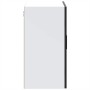 Armario de pared para cocina con puerta de cristal Porto negro de , Armarios de cocina - Ref: Foro24-854088, Precio: 90,58 €,...