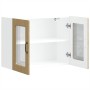 Armario pared cocina puerta de cristal Kalmar roble sonoma de , Armarios de cocina - Ref: Foro24-853610, Precio: 85,44 €, Des...