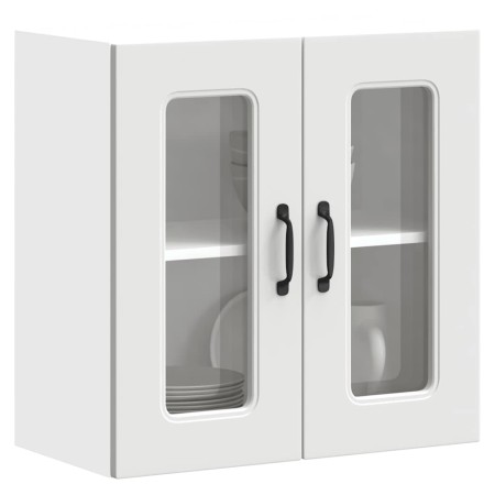 Armario pared cocina puerta de cristal Kalmar blanca de , Armarios de cocina - Ref: Foro24-853667, Precio: 60,97 €, Descuento: %