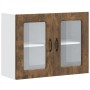 Armario pared cocina puerta de cristal Kalmar roble ahumado de , Armarios de cocina - Ref: Foro24-853612, Precio: 92,06 €, De...