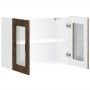 Armario pared cocina puerta de cristal Kalmar roble ahumado de , Armarios de cocina - Ref: Foro24-853612, Precio: 92,06 €, De...