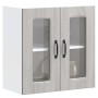 Armario pared cocina puerta de cristal Kalmar sonoma gris de , Armarios de cocina - Ref: Foro24-853673, Precio: 72,09 €, Desc...