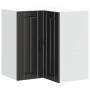 Mueble de cocina esquina pared Lucca madera ingeniería negra de , Armarios de cocina - Ref: Foro24-853858, Precio: 83,50 €, D...