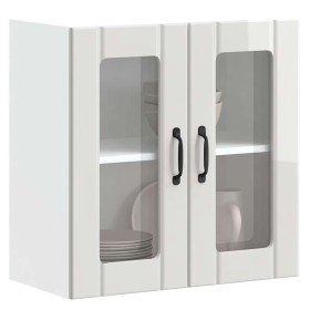 Armario pared cocina puerta cristal Lucca blanca alto brillo de , Armarios de cocina - Ref: Foro24-853909, Precio: 79,79 €, D...