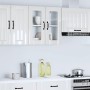 Armario pared cocina puerta cristal Lucca blanca alto brillo de , Armarios de cocina - Ref: Foro24-853909, Precio: 79,79 €, D...