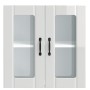 Armario pared cocina puerta cristal Lucca blanca alto brillo de , Armarios de cocina - Ref: Foro24-853909, Precio: 79,79 €, D...