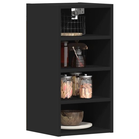 Armario colgante de cocina contrachapada negro 30x29,5x60 cm de , Armarios de cocina - Ref: Foro24-854167, Precio: 39,48 €, D...