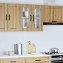 Armario pared cocina puerta de cristal Lucca roble artesanal de , Armarios de cocina - Ref: Foro24-853916, Precio: 69,08 €, D...