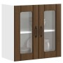 Armario pared cocina puerta de cristal Lucca roble marrón de , Armarios de cocina - Ref: Foro24-853914, Precio: 67,11 €, Desc...