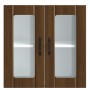 Armario pared cocina puerta de cristal Lucca roble marrón de , Armarios de cocina - Ref: Foro24-853914, Precio: 67,11 €, Desc...