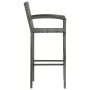 Muebles de bar de jardín 7 pzas ratán PE reposabrazos gris de vidaXL, Conjuntos de jardín - Ref: Foro24-3064815, Precio: 489,...