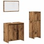 Juego de muebles de baño 3 piezas madera ingeniería envejecida de , Muebles de baño - Ref: Foro24-3328563, Precio: 120,36 €, ...