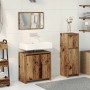 Juego de muebles de baño 3 piezas madera ingeniería envejecida de , Muebles de baño - Ref: Foro24-3328563, Precio: 120,36 €, ...