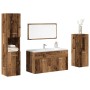 Juego de muebles de baño 4 piezas madera ingeniería envejecida de , Muebles de baño - Ref: Foro24-3328589, Precio: 192,27 €, ...