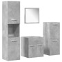 Juego muebles de baño 4 pzas madera contrachapada gris hormigón de , Muebles de baño - Ref: Foro24-3324864, Precio: 131,93 €,...